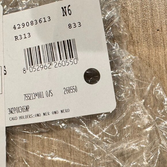 Valentino Garavani V-Logo Signature Leather Card Case in Black Brand New w/tags - Picture 7 of 8